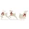 3pc LED Lighted Reindeer and Sleigh Outdoor Christmas Decoration